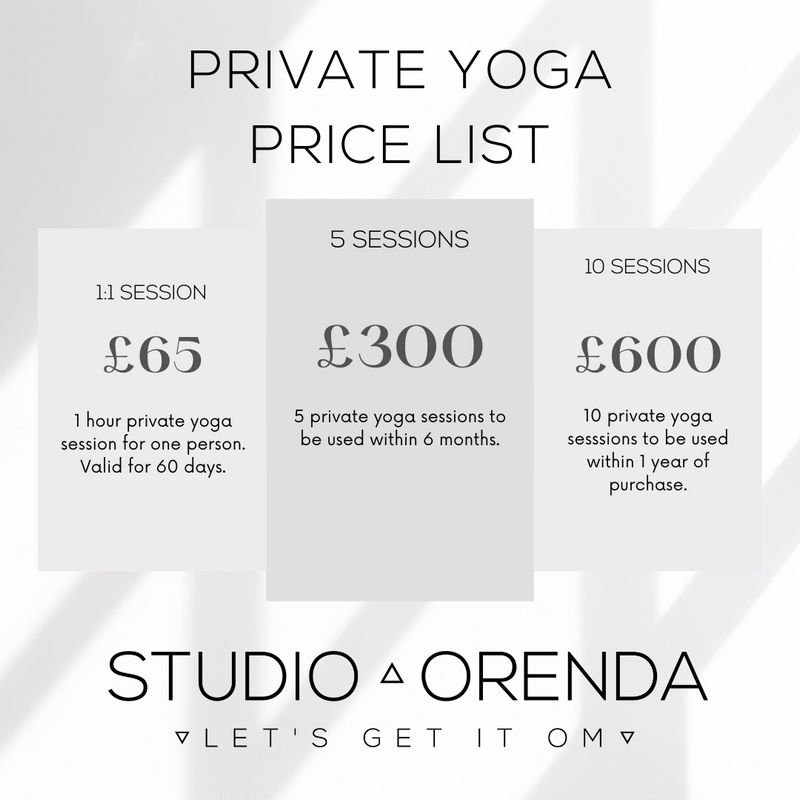 Studio Orenda Private Yoga Classes